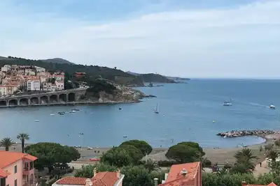 Image de Banyuls sur Mer, appartement sur la mer, vue, confort, climatisation et parking