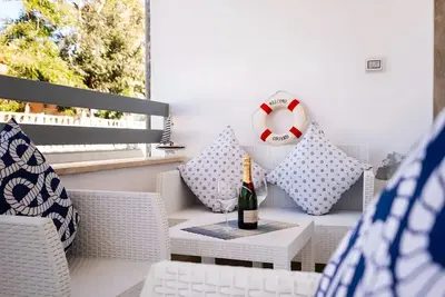 Image de Maison de vacances 'Il Nido Sul Mare' avec vue sur la mer, terrasse partagée et climatisation