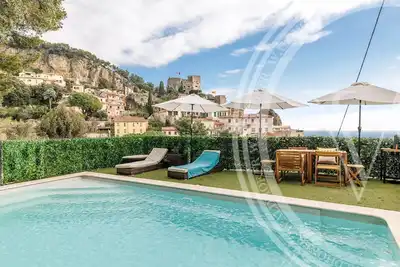 Image de Villa de 4 chambres avec piscine privée et vue mer - Roquebrune Cap Martin