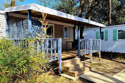 Image de Mobilhome Confort 22-28m² - 2 chambres - terrasse couverte + Tv* 6 personnes