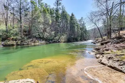 Image de Blue River Charming cabin with its own beach, Blue Ridge.