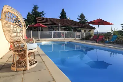 Image de Maison de vacances 'Louis' avec vue montagne, piscine privée et Wi-Fi