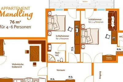 Image de Apartment type B Mandling - Kurzbucher - Heisshof