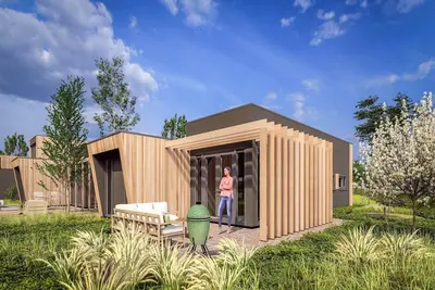 Image de Océan Deluxe 6 pers ; notre nouveau bungalow!