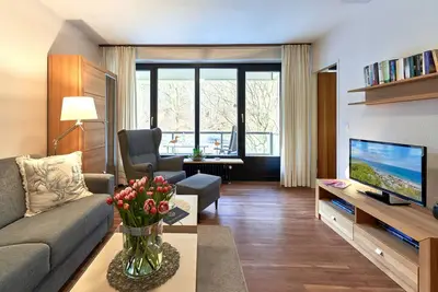 Image de 2-room apartment close to the beach in Timmendorfer Strand with southwest-facing terrace