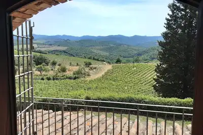 Celle di Lecchi is a characteristic Borgo on the hillside of Lecchi in Chianti