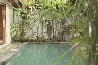 Image de The Third Eye House. Salt water pool. Art. Baths