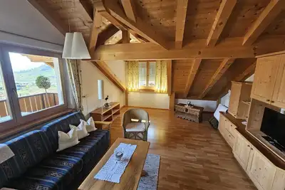 Image de Appartement 'Hofanger Etschblick' avec vue sur les montagnes, balcon et Wi-Fi