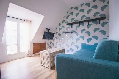 Studio FullEquiped 2person with balcony 17th