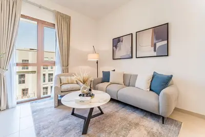 Image de Community View 1br, Min. Drive to Al Qudra Camp Site, Town Square Zahra Breeze 3a