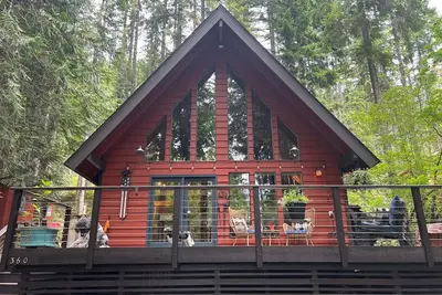 Image de Cozy cabin at Lake Cushman in Hoodsport, Wa with Ac, Wi-Fi, kayak, beach
