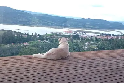 Hotel Hacienda Montepardo. The best view of Guatavita and the Tomine Reservoir.