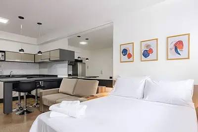 Image de Large studio for 4 people opposite shopping mall, Batel
