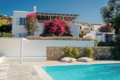 Image de BougainVilla Mykonos. Perfect for families + Sea view Pool!