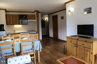 Image de Appartement spacieux pour 6 avec Wifi Ă Aussois