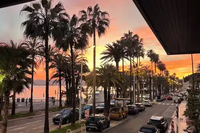 Image de Appartement calme et spacieux Croisette vue mer et palmeraie.