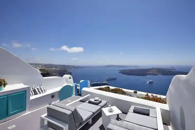 Maison de vacances à Fira avec 1 chambres à coucher, 3 couchages
