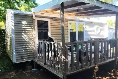 Image de Mobile-Home Confort 26m² 2 chambres + terrasse semi couverte (coté plage) 4 personnes
