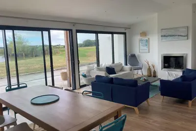 Villa 9 couchages sur presqu'île d'exception privée avec accès direct plages