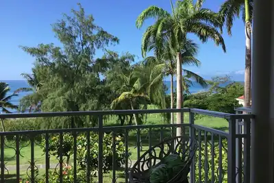 Image de Guadeloupe Condo au calme direct vue mer. 22 m2 +11 terrasse tout équipé