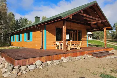 Image de Maison au bord du lac Wierzchowo Plage privée