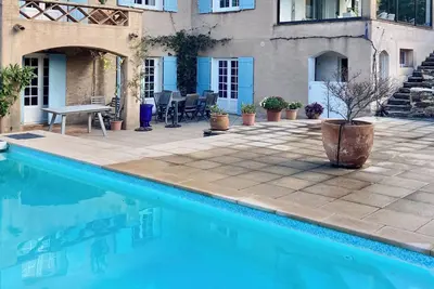 Image de Villa en Rez de jardin 8 pers sur piscine Ă 5 mn Ă pied de la plage, au calme