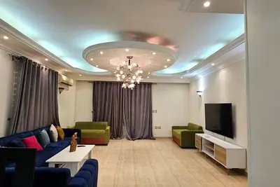 Image de 3-bedroom apartment beach front with sea view in charming Hurghada with Ac, WiFi