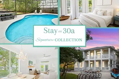 Stay on 30a: Pearly White, Golf Cart & Bikes!