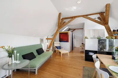 Image de 'Atelierblick Im Winzerort' avec terrasse partagée, Wi-Fi et climatisation