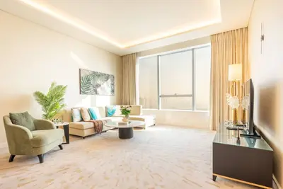 Image de Sky-High 1br with Sea Views and a Glimpse of Ain Dubai, Just Steps from the Beach