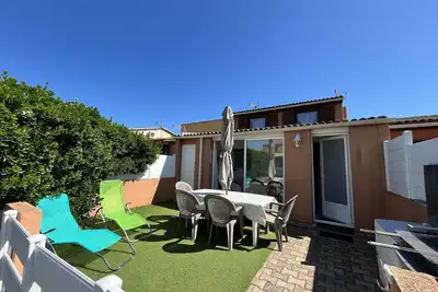 Image de Villa climatisée dans résidence Les Tamaris, 3 chambres, véranda, Wifi, à 400m de la plage de. . .
