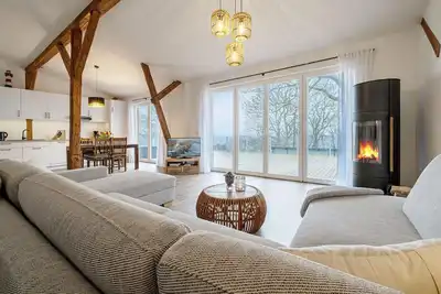 Image de Favorite place by the sea - west barn on MĂĽhlendamm with sea view, stove and sauna