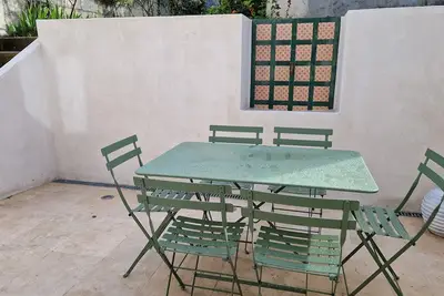 Image de 90 m de la plage de Morgat, maison rénovée, 2 chambres, Terrasse