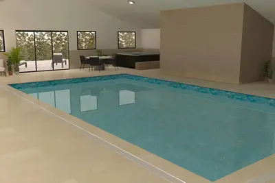 Image de Completely Renovated 6 Bedoom/6. 5 bathroom with Indoor Pool, Hot Tub & Sauna