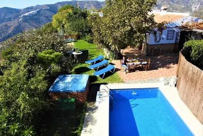 Maison de vacances 'Venta Real' avec vue sur la mer, piscine privée et Wi-Fi
