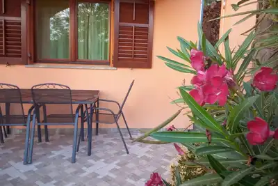 Image de Appartement d'une chambre avec la terrasse et la vue sur le mer Rovanjska, Paklenica (A-24348-a)