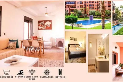 Image de Typical Moroccan 2br, Pool, Gym, Security 24h
