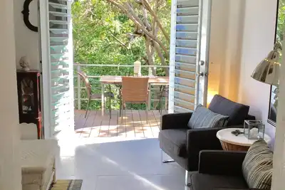 2 Bedroom 1 1/2 Bath Charming In Town Apartment with Great Jungle View Deck!