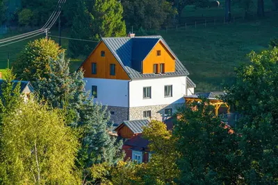 Stylish wellness vacation home in the Lusatian mountains - for up to 15 guests
