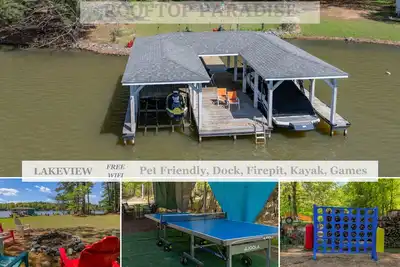 Image de Lakeview, Dock, Rooftop, Firepit, Kayak, Games