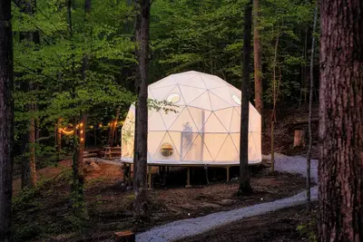 Image de Cozy Glamping Dome Perfect for couples near Brimstone and Big South Fork