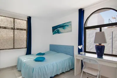 Image de Habitación Azul Con Baño Privado' avec vue sur la montagne, Wi-Fi et climatisation