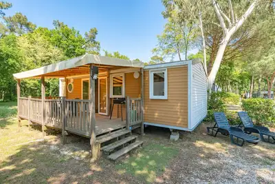 Image de Mh E37 La Pinède – Terrasse couverte, jardin privé, Bbq, piscine partagée, 4 chambres, 6 pers
