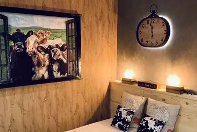 Image de ★Studio Marguerite Cow★ Coeur centre ville Wifi fibre - Netflix - tout équipé!