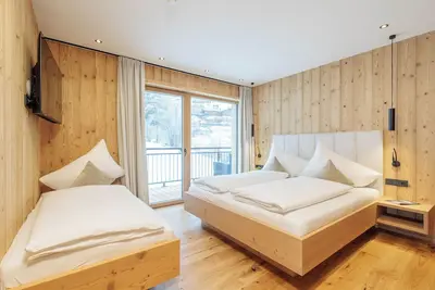 Image de Appartement \"Mountain Suite Nr°201\" avec vue sur les montagnes, jardin partagé et Wi-Fi