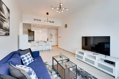 Image de 1-bedroom apartment in marvelous Sharjah with fitness room, Ac, WiFi