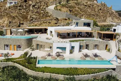 Serenity Psarou Estate - A top-luxury, ultra-exclusive, 7-star villa in Mykonos