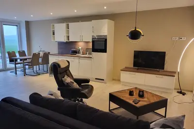 Image de Modern, bright vacation apartment with terrace, sauna & alpacas - pure relaxation!
