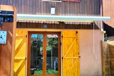 Image de Agréable pavillon mitoyen type 2 Cabine avec piscine collective à Lacanau-Océan