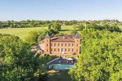 Image de Château La Bordette 15mn Toulouse Vue Pyrénées, Piscine